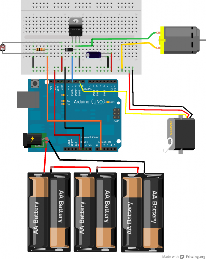 Fritzing del Cercallum